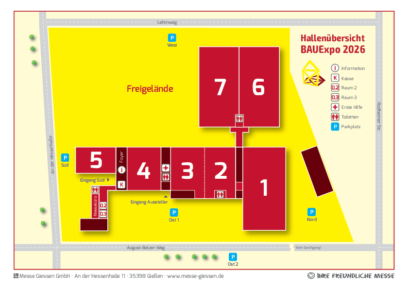 Hallenübersicht BAUExpo 2026
